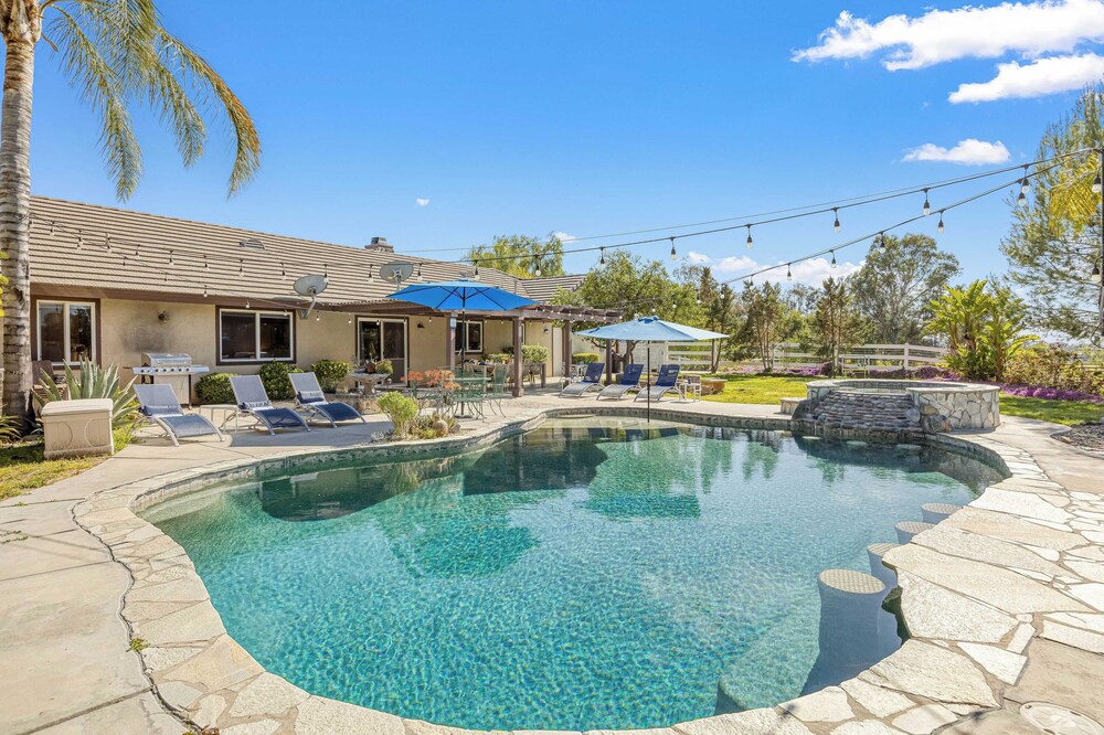 Temecula Wine Country Home w/ Pool, Hot Tub, Game Room & Vineyard Views