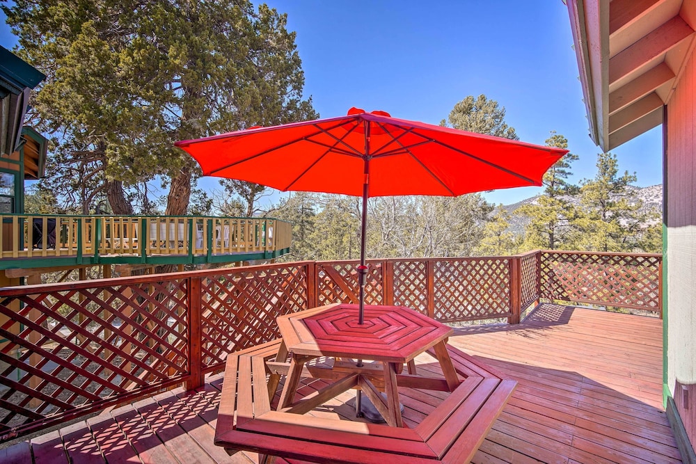 5 Mi to Snow Summit: Cabin w/ Deck & Fireplace view 4