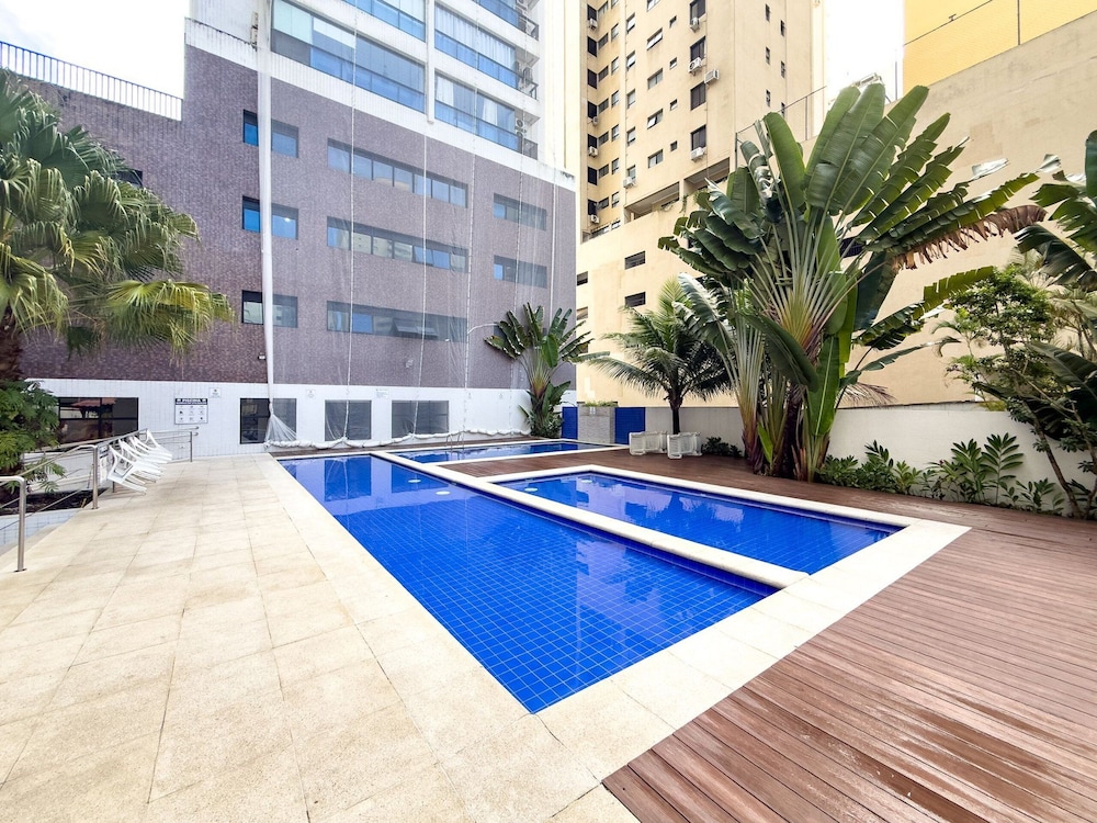 Apto na Praia - Ar condicionado e Churrasqueira