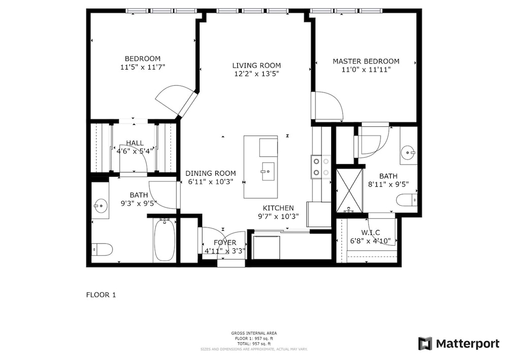 Downtown Designer 2BR Parking W D Gym Pool
