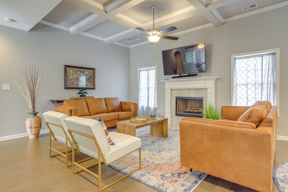 Patio w/ Fireplace: Spacious Sharpsburg Home!