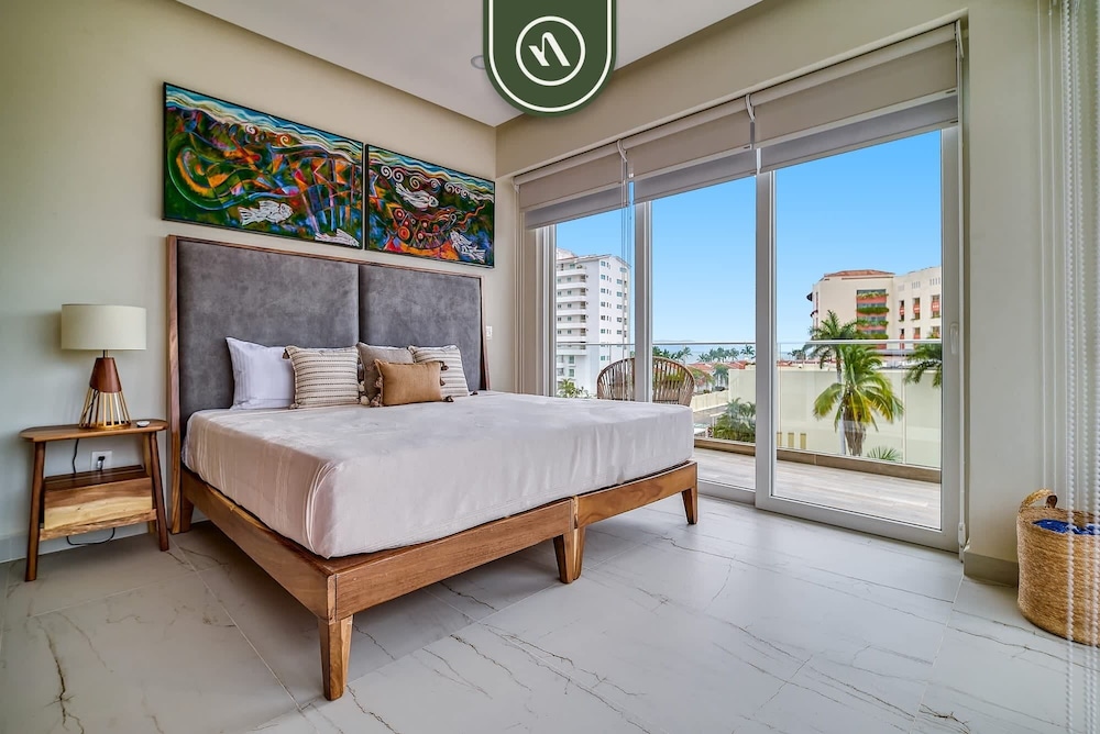 New 2 BR Condo One Street From Beach - Pool - Gym