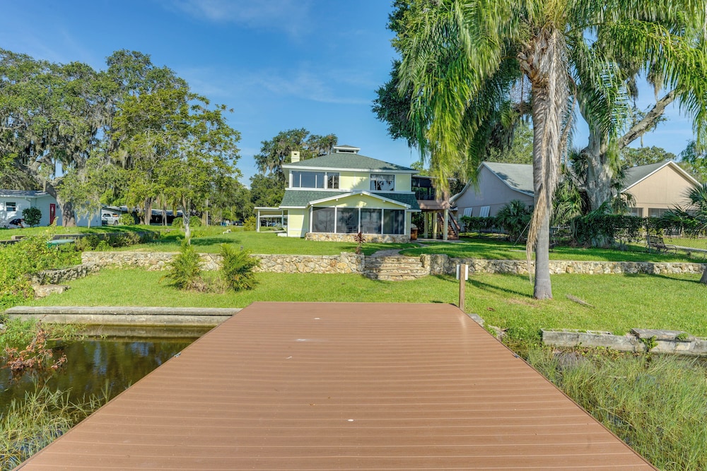 Dora Canal Views & Shared Dock: Apt in Tavares!