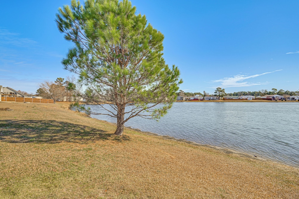 Patio, Yard & Lake Views: Home in Myrtle Beach!