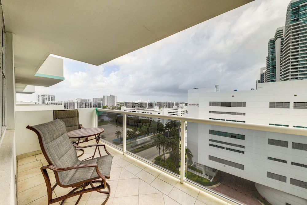 Balcony & Community Perks: Coastal Hollywood Condo