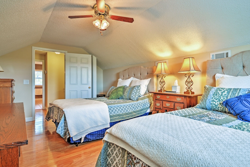Dobson Farmhouse w/ Wraparound Porch & Fire Pit!