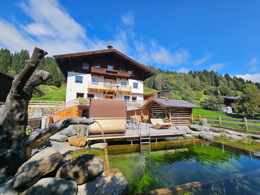 Bauenhaus With Swimming Pond and hot tub