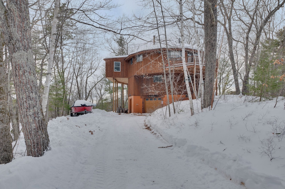 Dock & Beach Access: Scenic Lake Ossipee Cabin!
