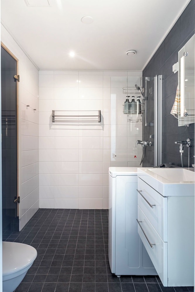 Modern 1BR Home with Sauna & Balcony