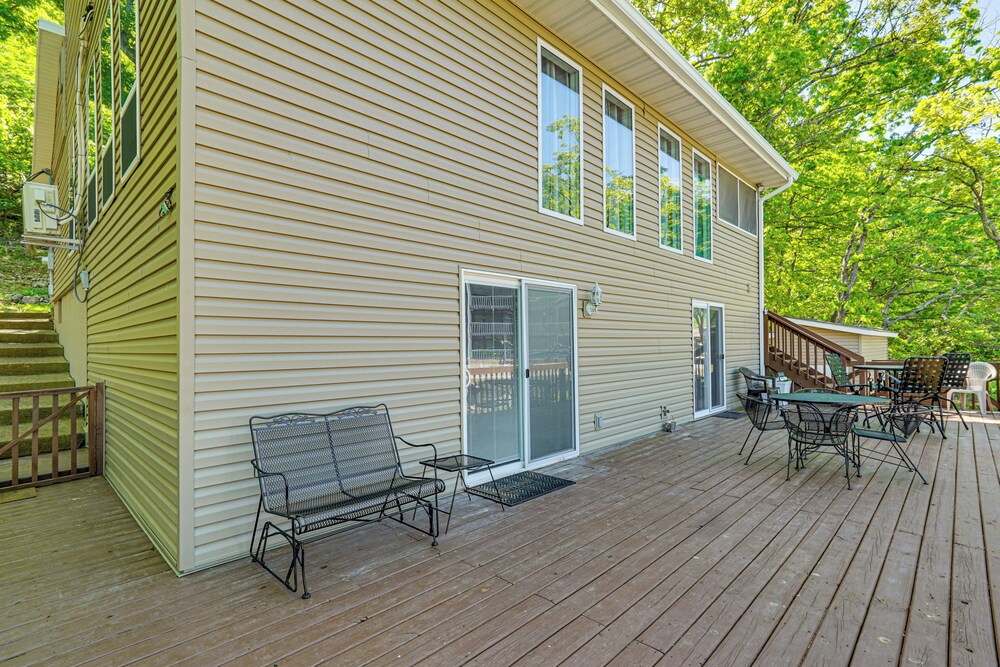 Private Dock + Lake View: Spacious Ozarks Retreat
