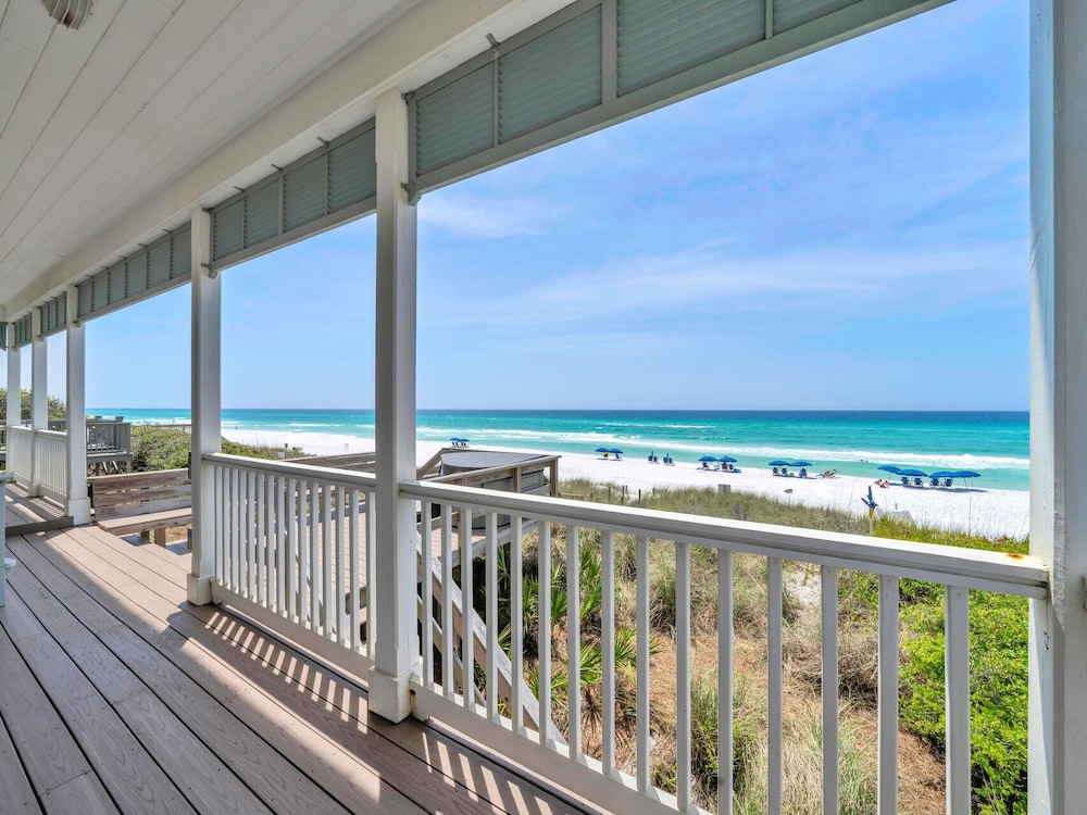 4BR Beachfront Home With Hot tub & Private Beach Access!