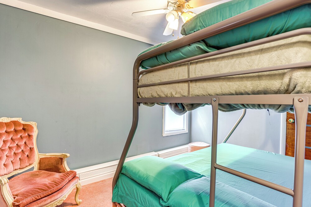 Lakefront Group Getaway w/ Dock in Baldwin!
