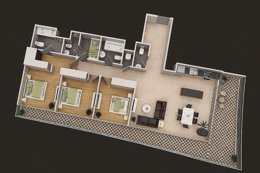 KeyRock - Sea View Beachfront Penthouse