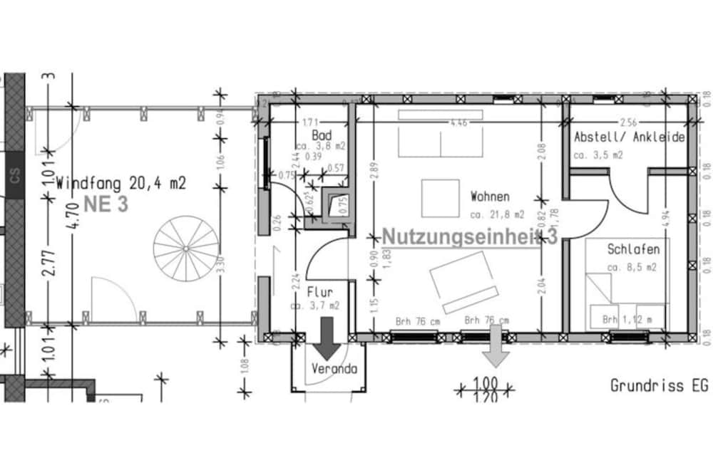 Angenehmes Ferienhaus in Monkebude