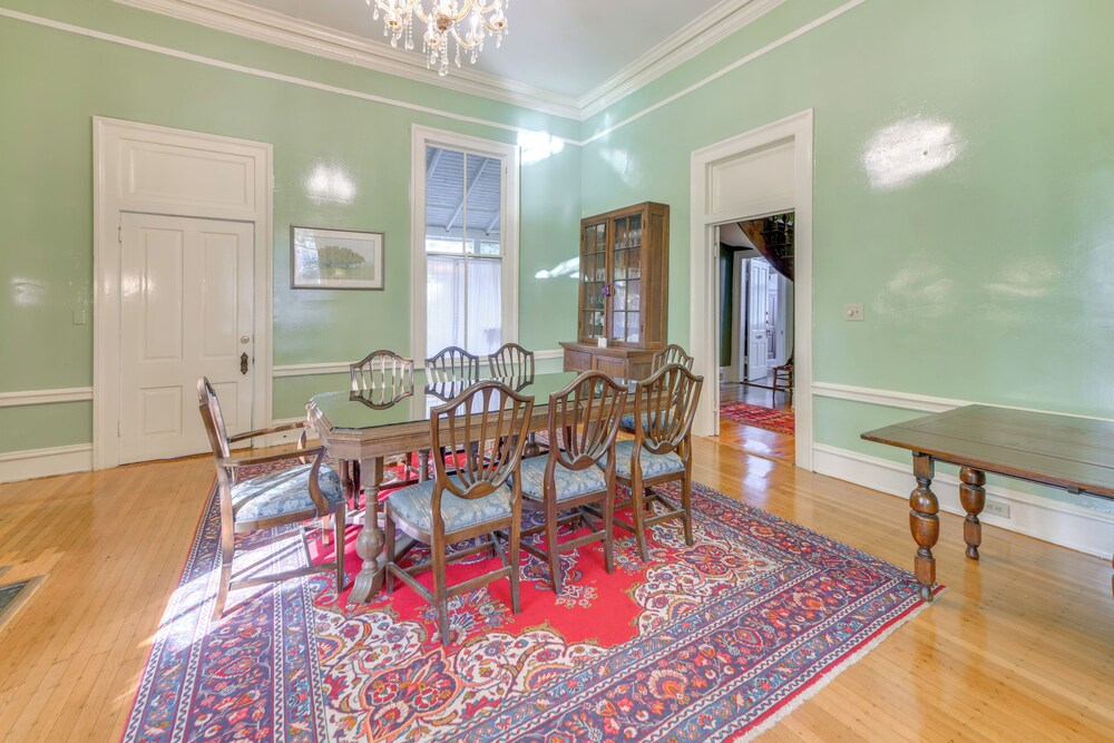 Ornate Victorian Home w/ Courtyard & Fire Pit!