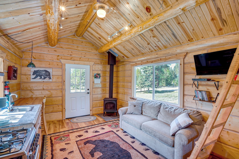 Trout Creek Tiny House w/ Mtn Views & Fireplace view 5