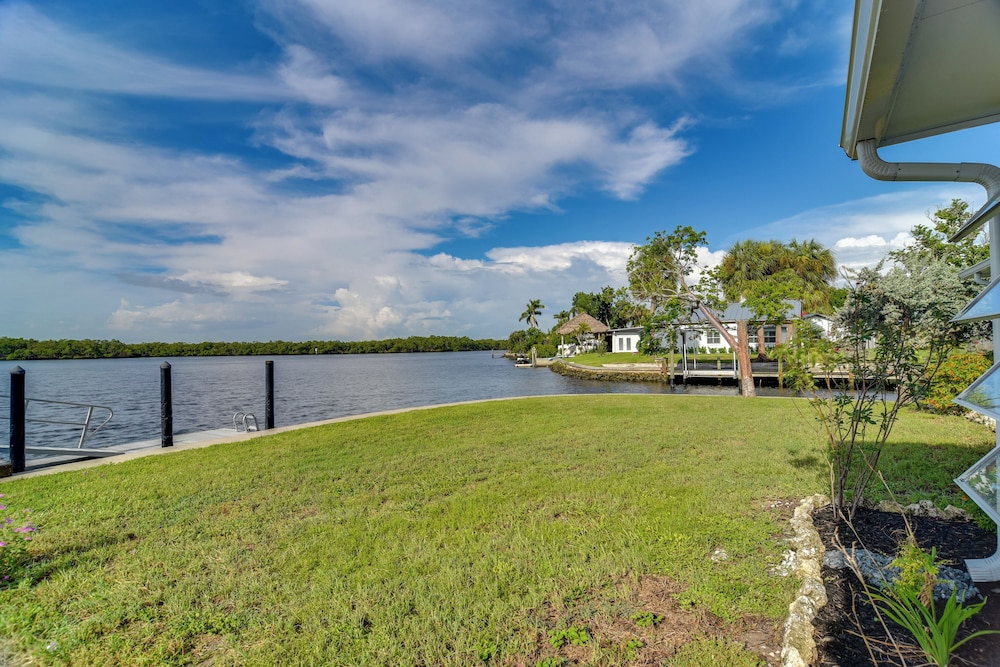 Riverfront Ruskin Home w/ Boat Dock, 1 Mi to Beach