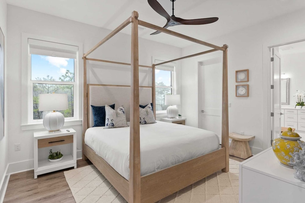 Luxe 30A Home w/ Pool, Outdoor Dining, Golf Cart, & Minutes to Beach