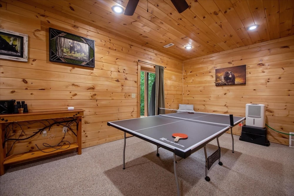 Ricks Retreat-log Cabin Near Blue Ridge hot tub view 4