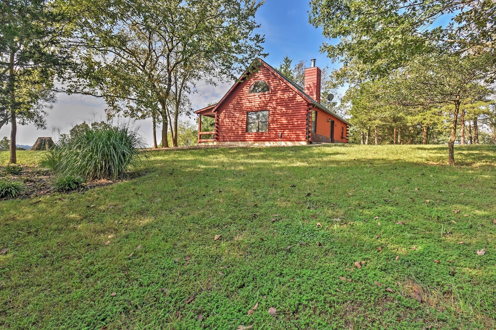 Hillside Cabin on 43 Acres w/ Private Lake & View! view 3