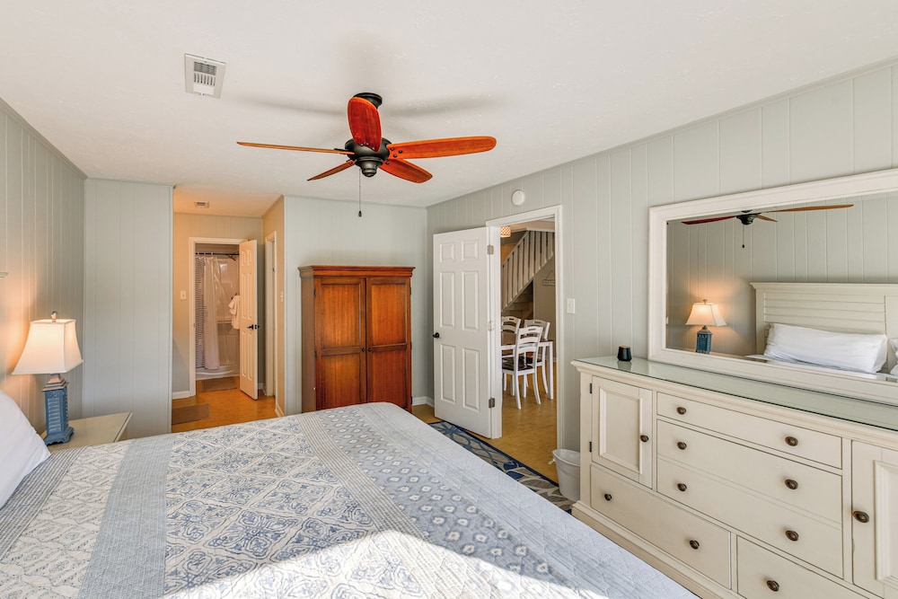 Private Dock & Deck: Waterfront Ocean Pines Home