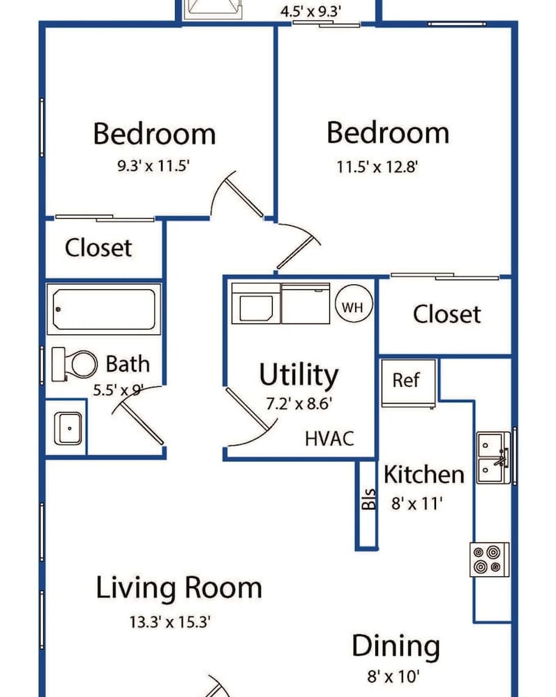Dual Port A Cottages 2 Complete Homes Walk to the Beach Patio Fully-equipped Kitchens