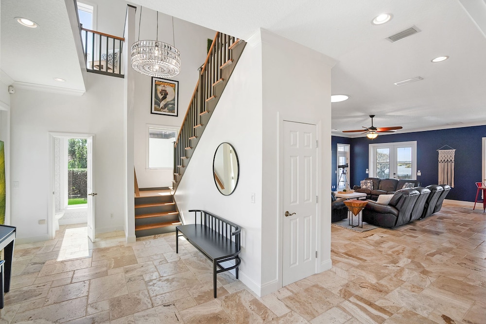 Waterfront Home w Patio Heated Pool Dock Beach