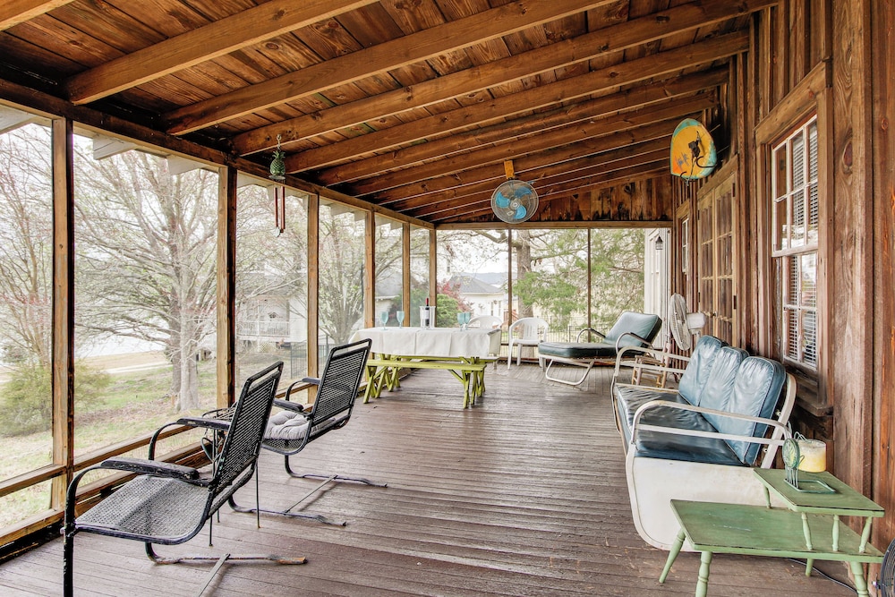 Private Dock + Porch: Serene Lake Greenwood Escape