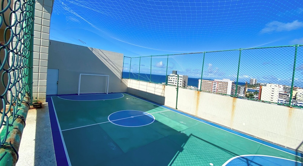 Flat Beira-mar com Varanda Piscina e Academia