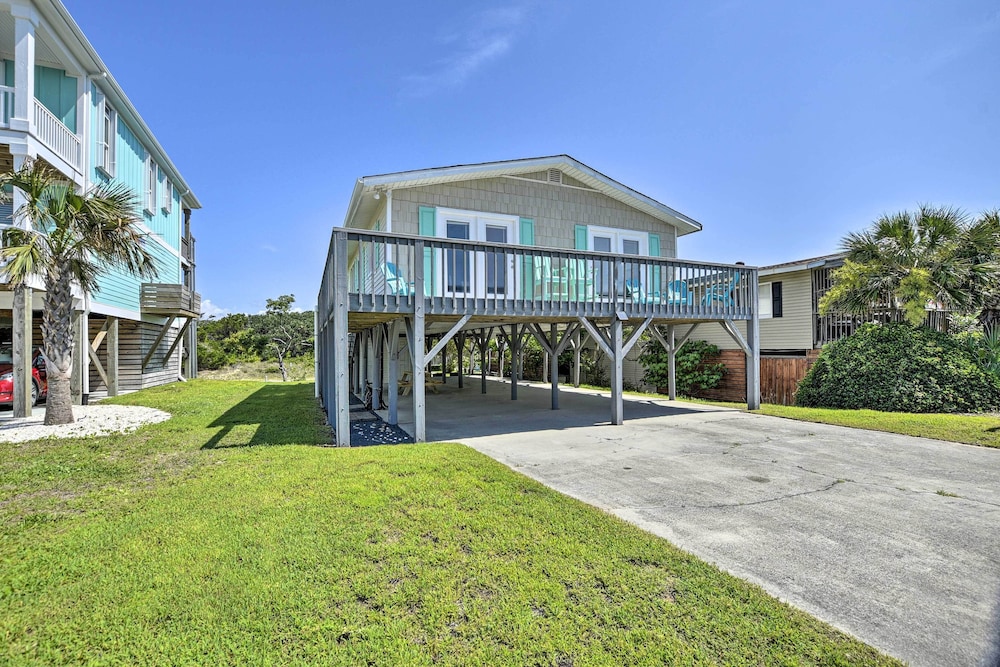 Oak Island Beach Abode w/ Deck: Walk to Shore! view 3
