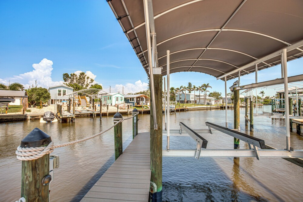Steps to Canal: St James City Home w/ Dock