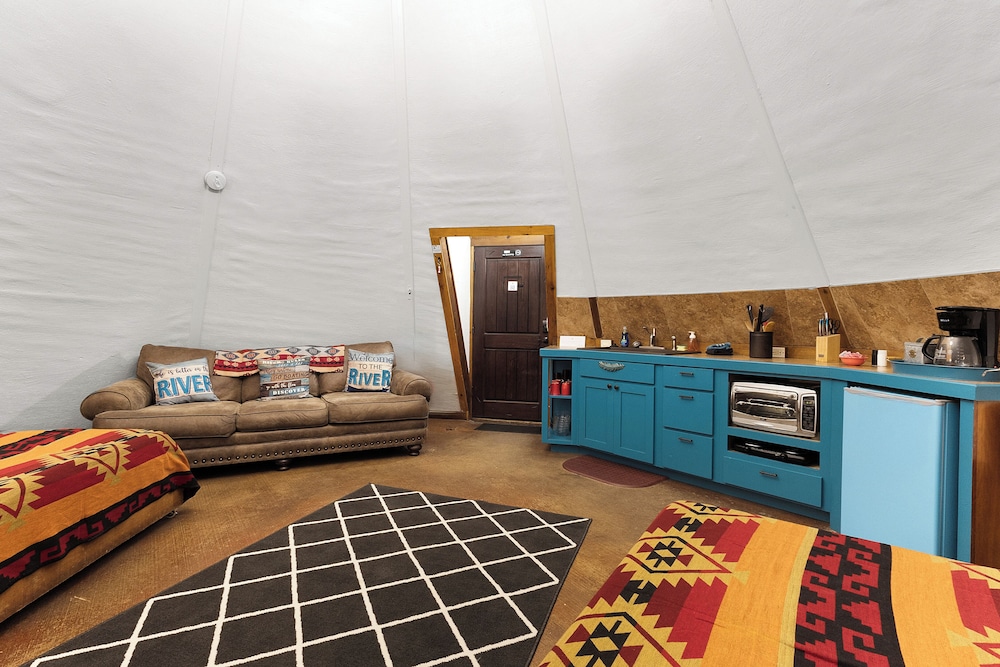 Tipis on the Guadalupe