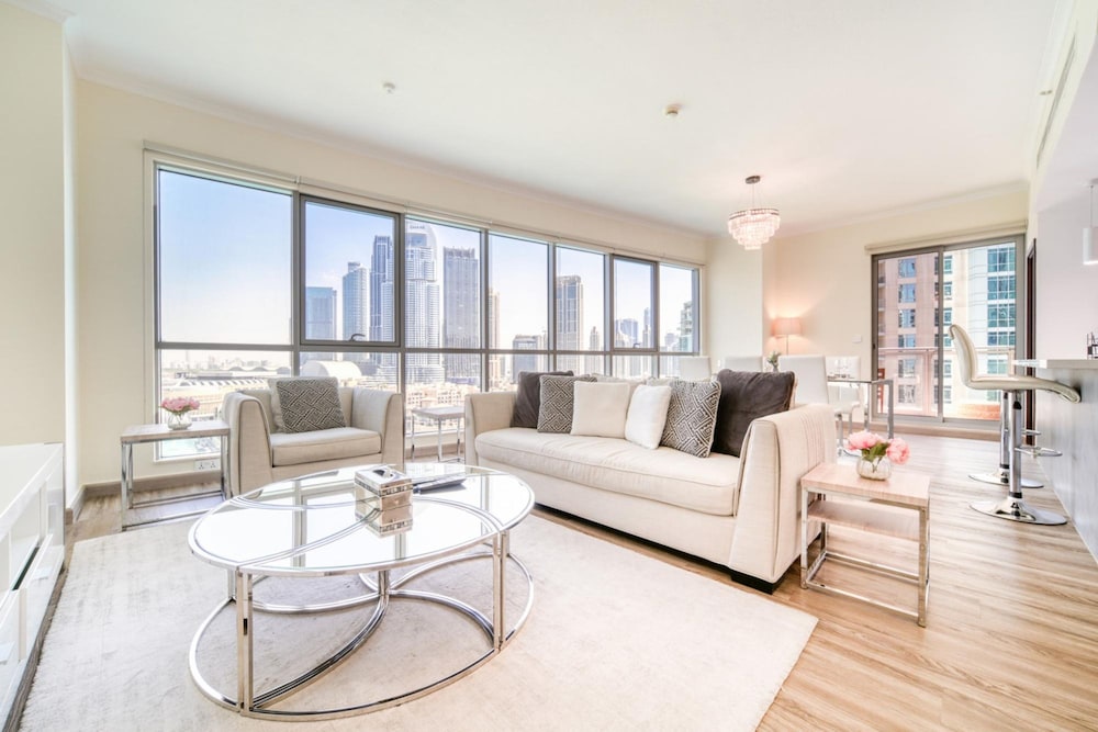 Upscale 2BR w Burj Khalifa Fountain Views