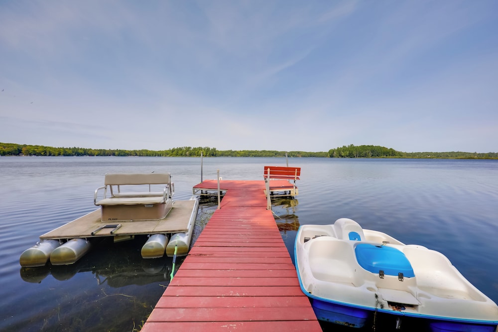 Dock & Views: Lakefront Family Home in Conover!
