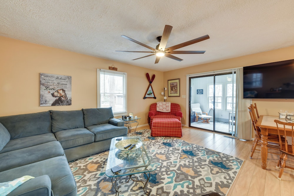 Deck & Lake Gaston Access: Dog-friendly Getaway