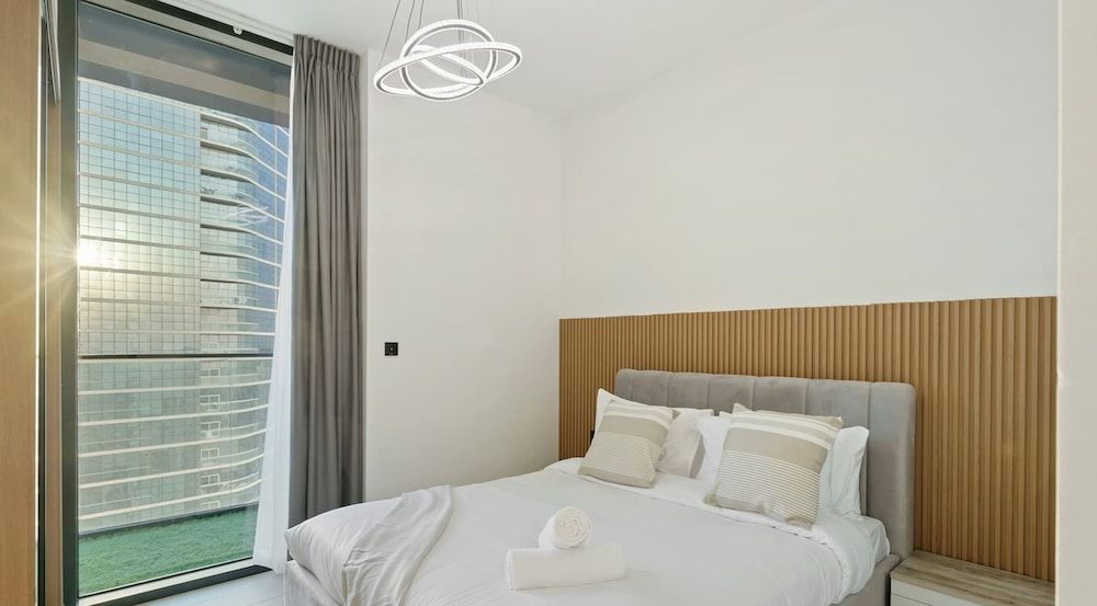 Modern 2BR w Balcony in JVC nr Dubai Sports City