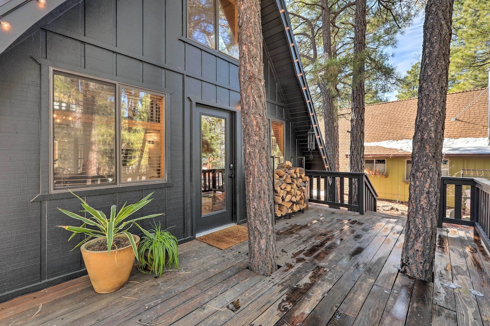 Deck & Forest Views: Munds Park A-frame Cabin view 4