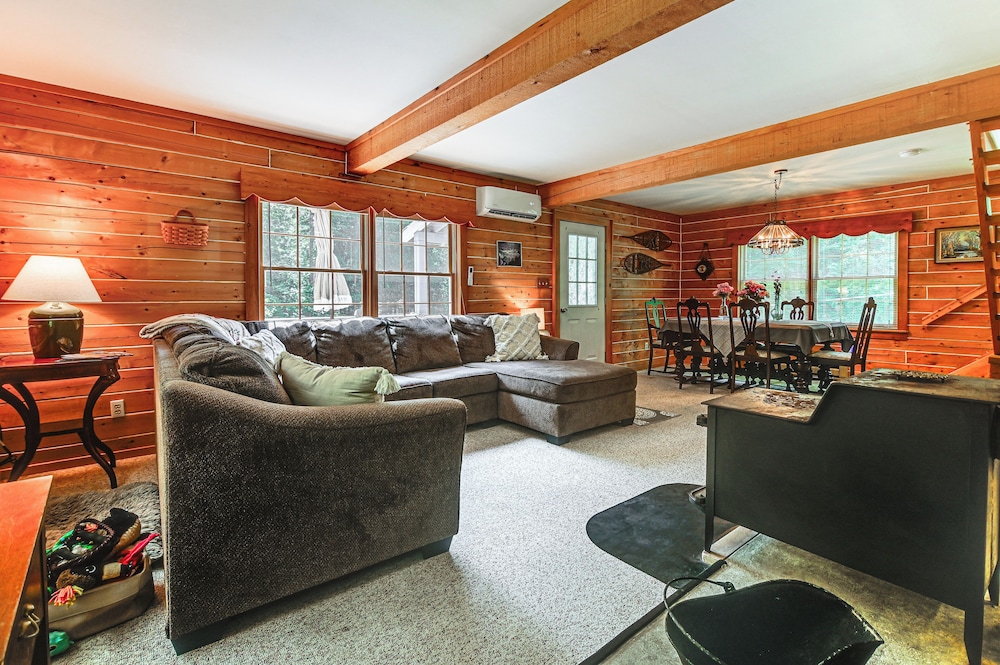 1 Mi to Rangeley Lake: Cabin w/ Wraparound Deck!