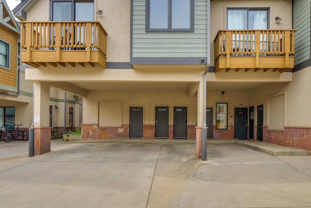 Patio w/ Peak 1 Mtn View: Main Street Frisco Condo