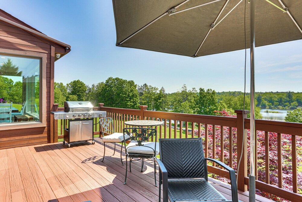 Walk to Bethel Woods: Family Home w/ Deck & Views!
