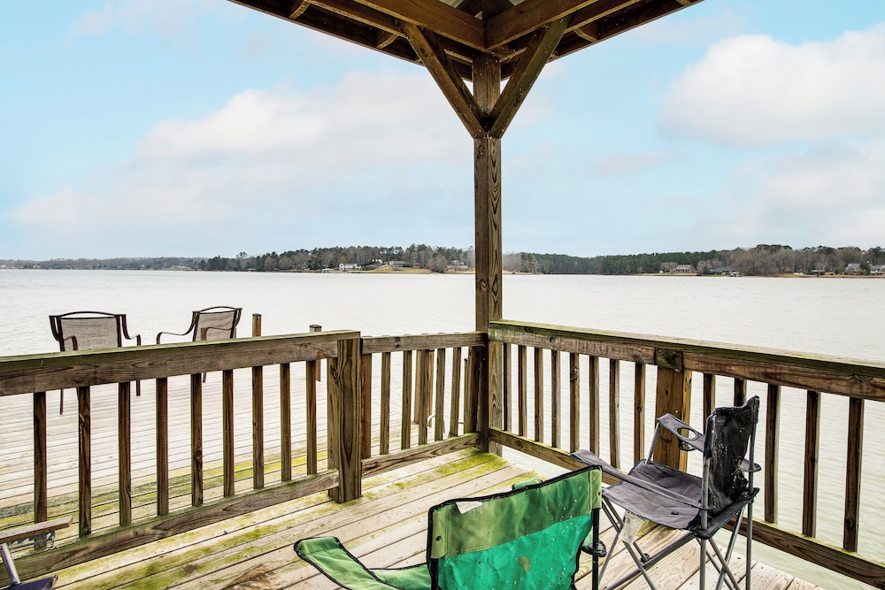 Private Dock + Porch: Serene Lake Greenwood Escape