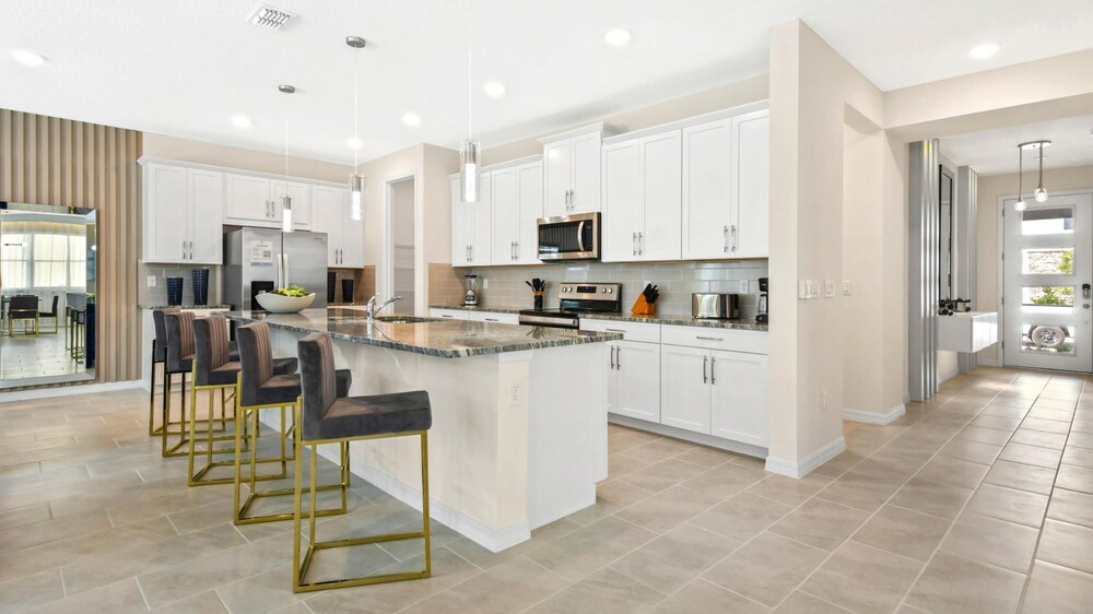 Striking 9BR Pond View Pool SPA Near Disney World view 3