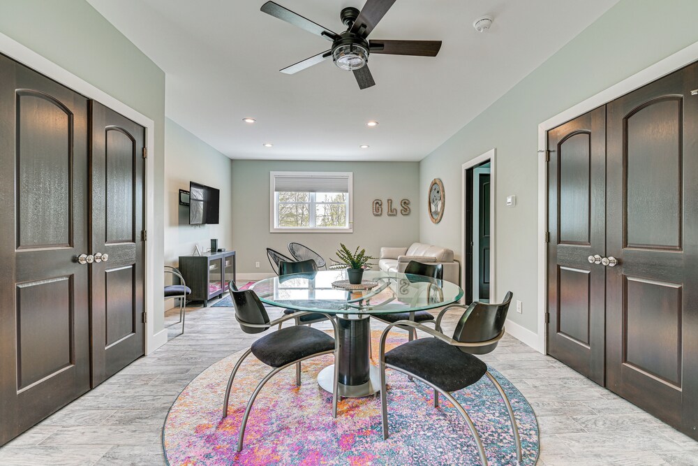 Fire Pit + Beach Access: Quiet Northville Retreat