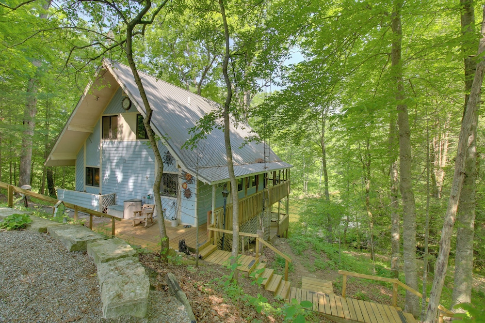 Riverside Cabin w/ 3 Decks in North Vernon! - Property Image 47