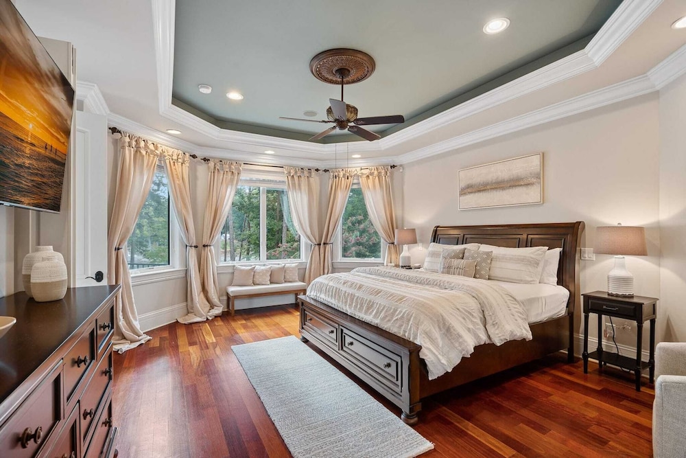 Livin' Large Lake Norman Estate w/ Pool, Dock, Game Room & Scenic Views
