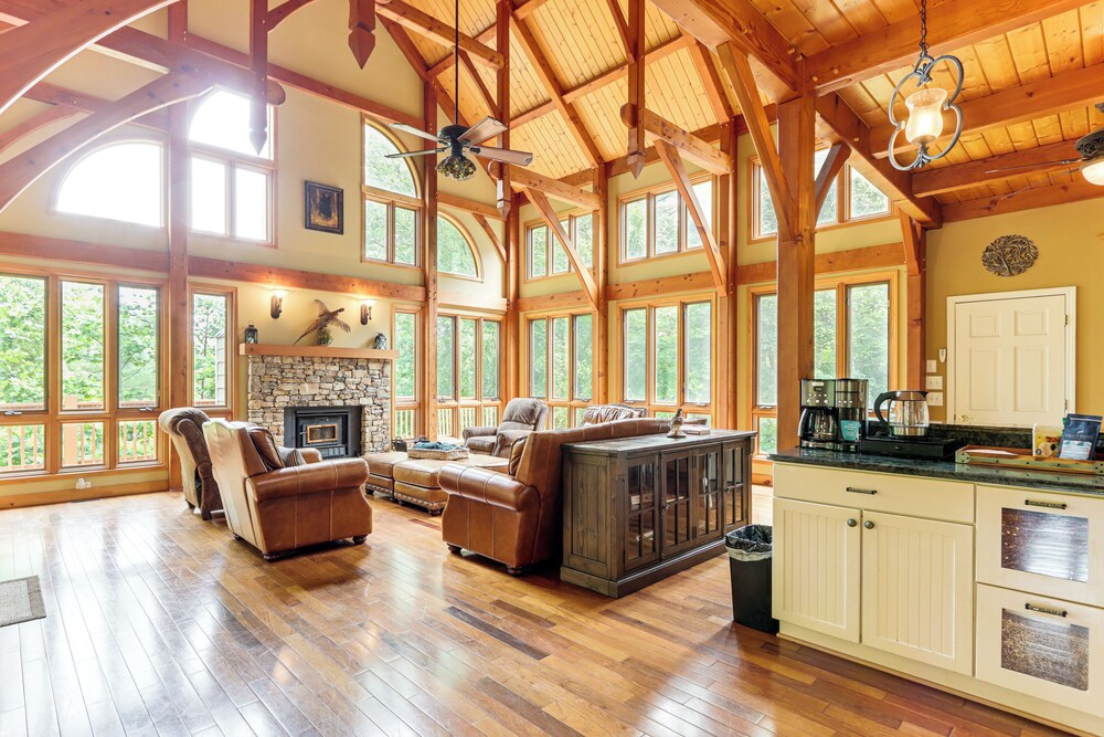 Game Room & Fireplaces: Group Dahlonega Getaway