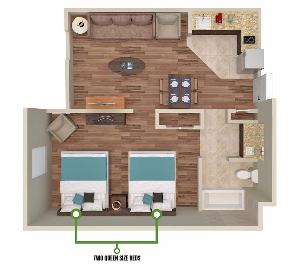 1 BR Apartment 3 Miles From Disney Springs Hs307