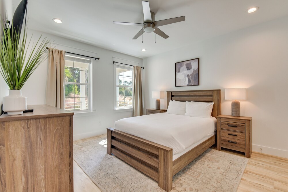 Walk to Pier: Modern PCB Getaway w/ Private Pool!