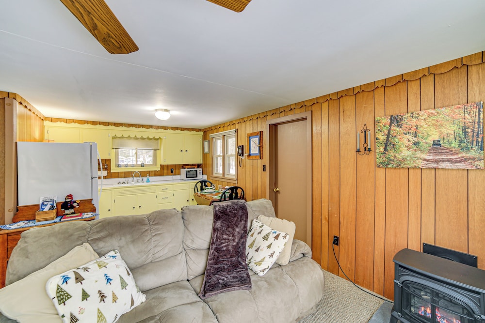 Ice Fish & Snowmobile: Riverfront Manistique Cabin
