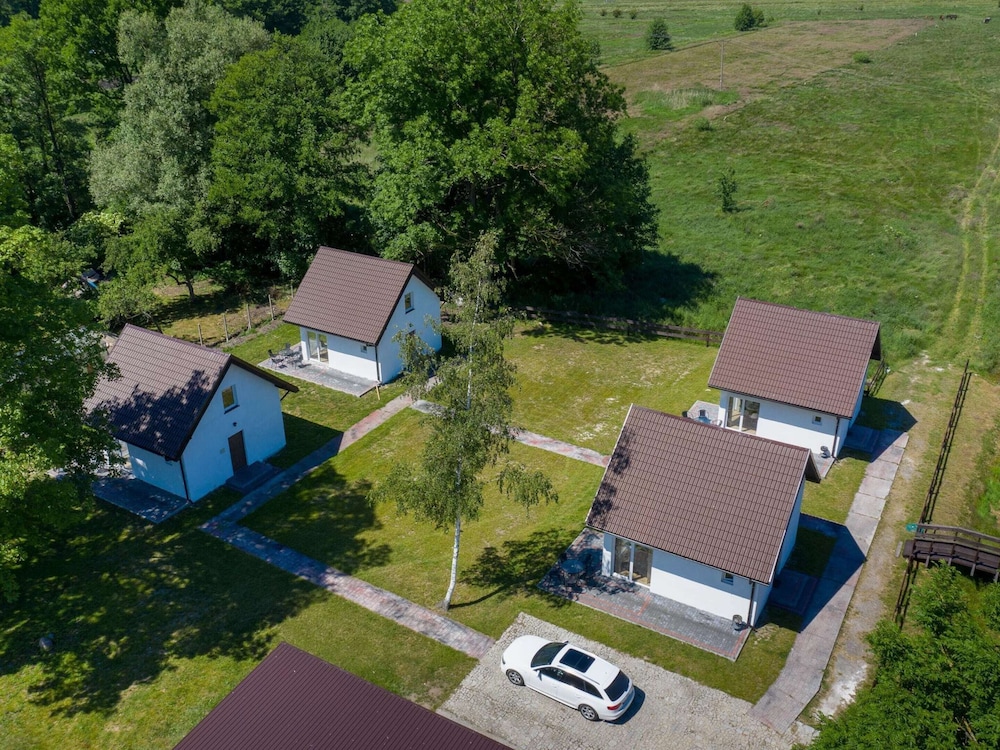 Cottage in Ledzin Near Dutch Windmill view 2